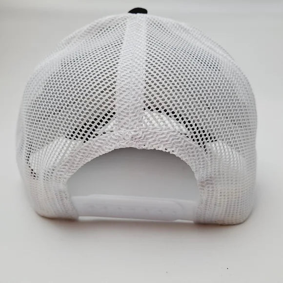 Toyota Curved Bill Trucker Mesh Snapback Cap Hat Black Embroidered