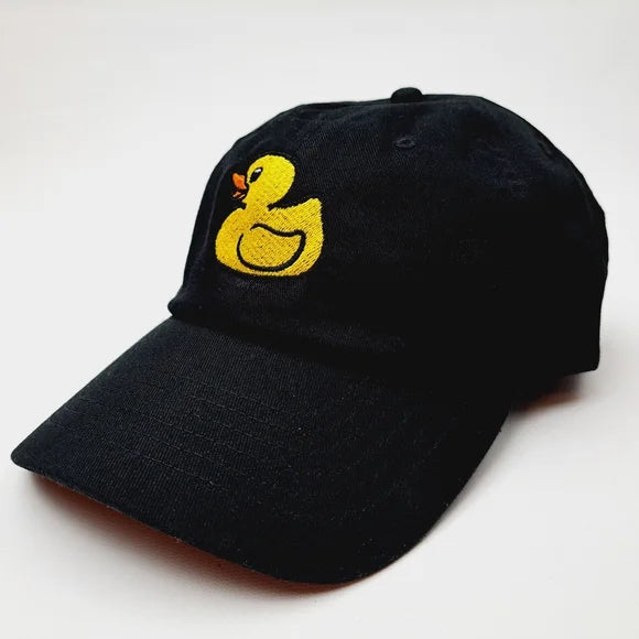 Jeep Duck Embroidered Dad Hat Cap Black Cotton Relaxed Strap