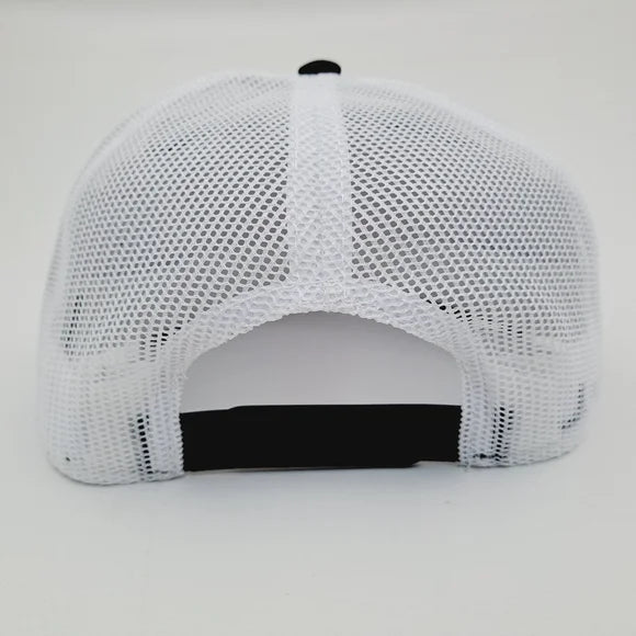 Otto Hat Cap Flat Bill Trucker Mack Trucks Embroidered Patch Black