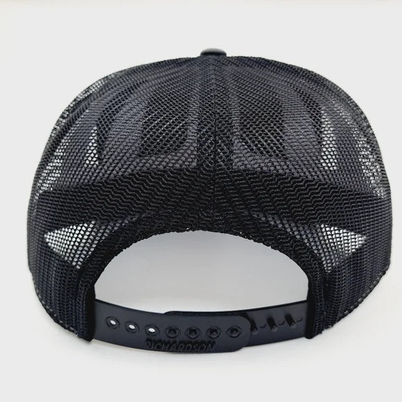 Richardson 168 7 Panel Hat Cap Flat Bill Trucker Mack Trucks Embroidered Patch