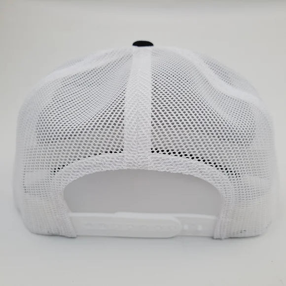 Michelin Man Embroidered Patch Flat Bill Trucker Mesh Snapback Cap Hat