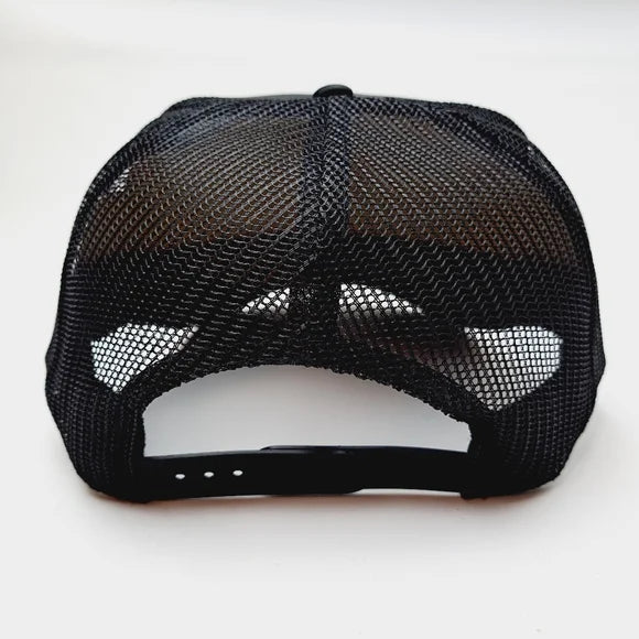 White Dudes For Harris Foam Mesh Trucker Snapback Cap Hat Black