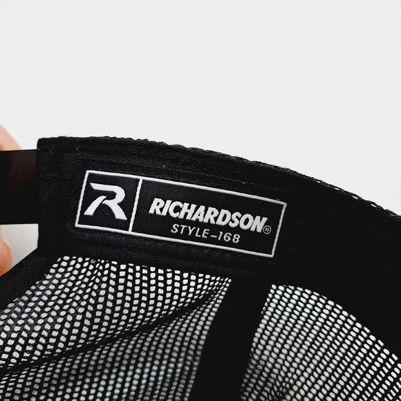 Black Pond Hat Co. Richardson 7 Panel Flat Bill Trucker Mesh Snapback