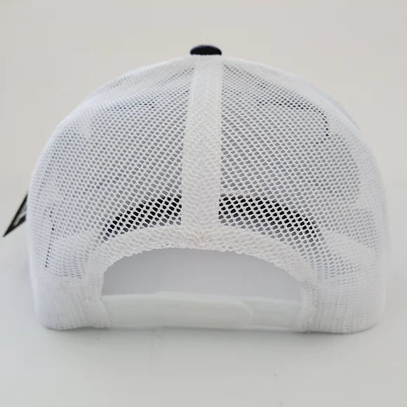 Mahi Dorado Fishing Leather Patch Trucker Mesh Snapback Black