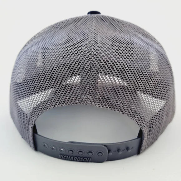 Alabama State Richardson 112 Trucker Cap Hat Mesh Snapback Black & Gray