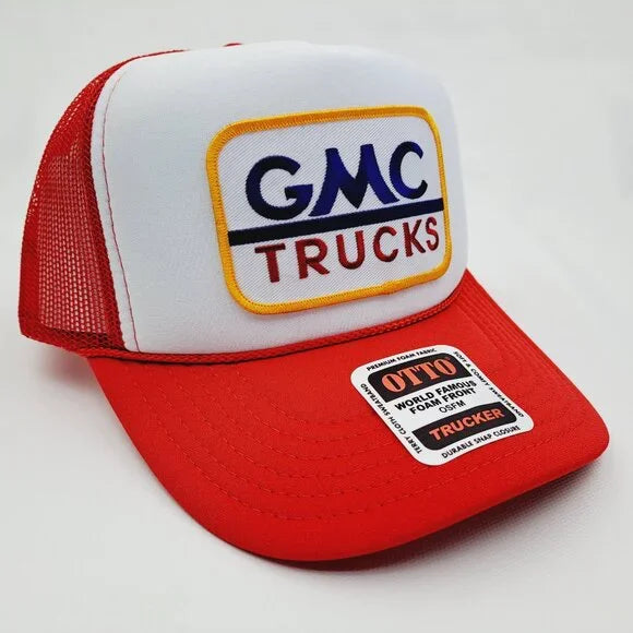 GMC Foam Trucker Mesh Snapback Hat Embroidered Patch