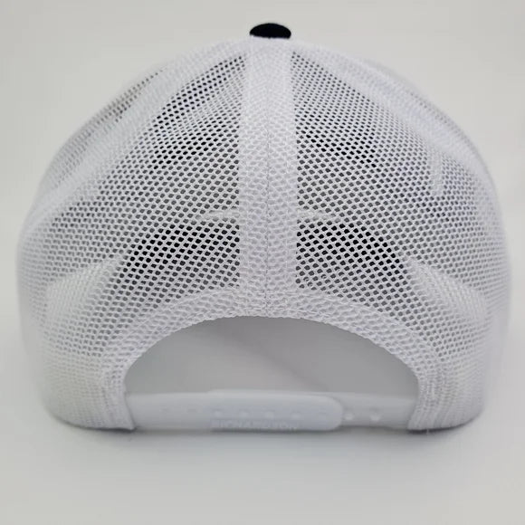 Amtrak Train Richardson 112 Trucker Mesh Snapback Cap Hat Embroidered Navy Blue