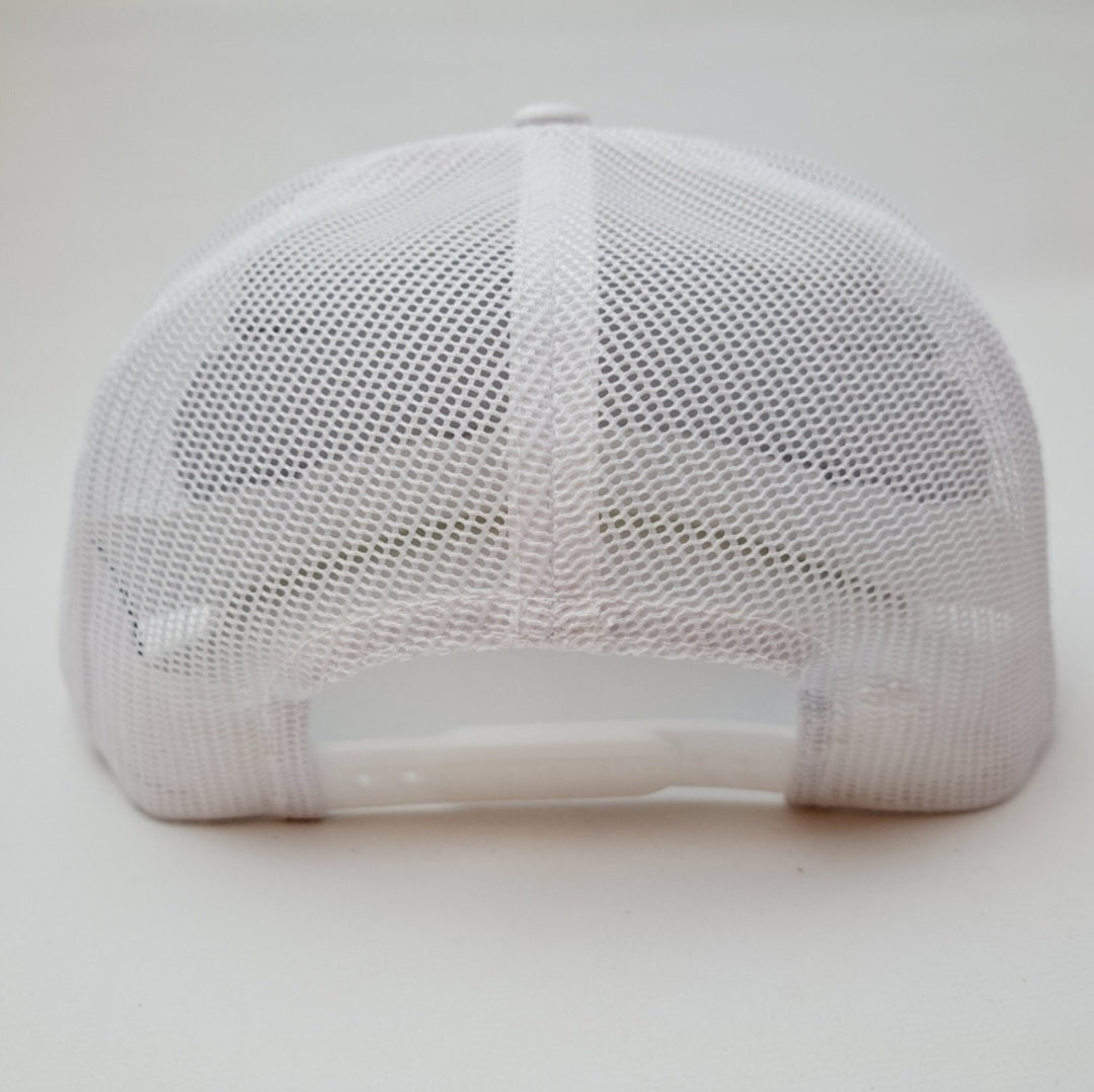 Cummins Embroidered Flat Bill Trucker Mesh Snapback Cap