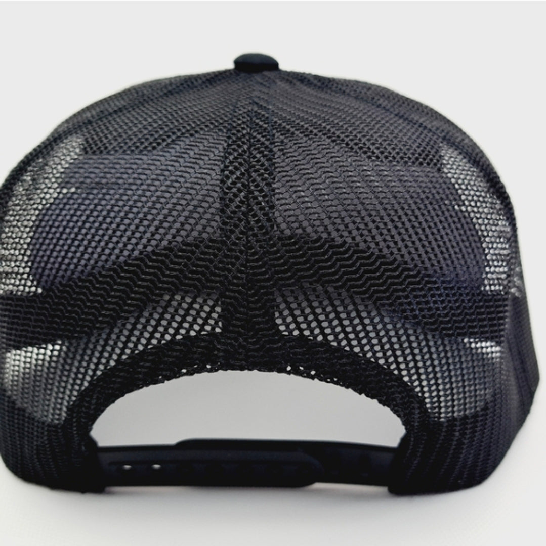 Cowboy Shit Flat Bill Trucker Mesh Snapback Black Yupoong 6006