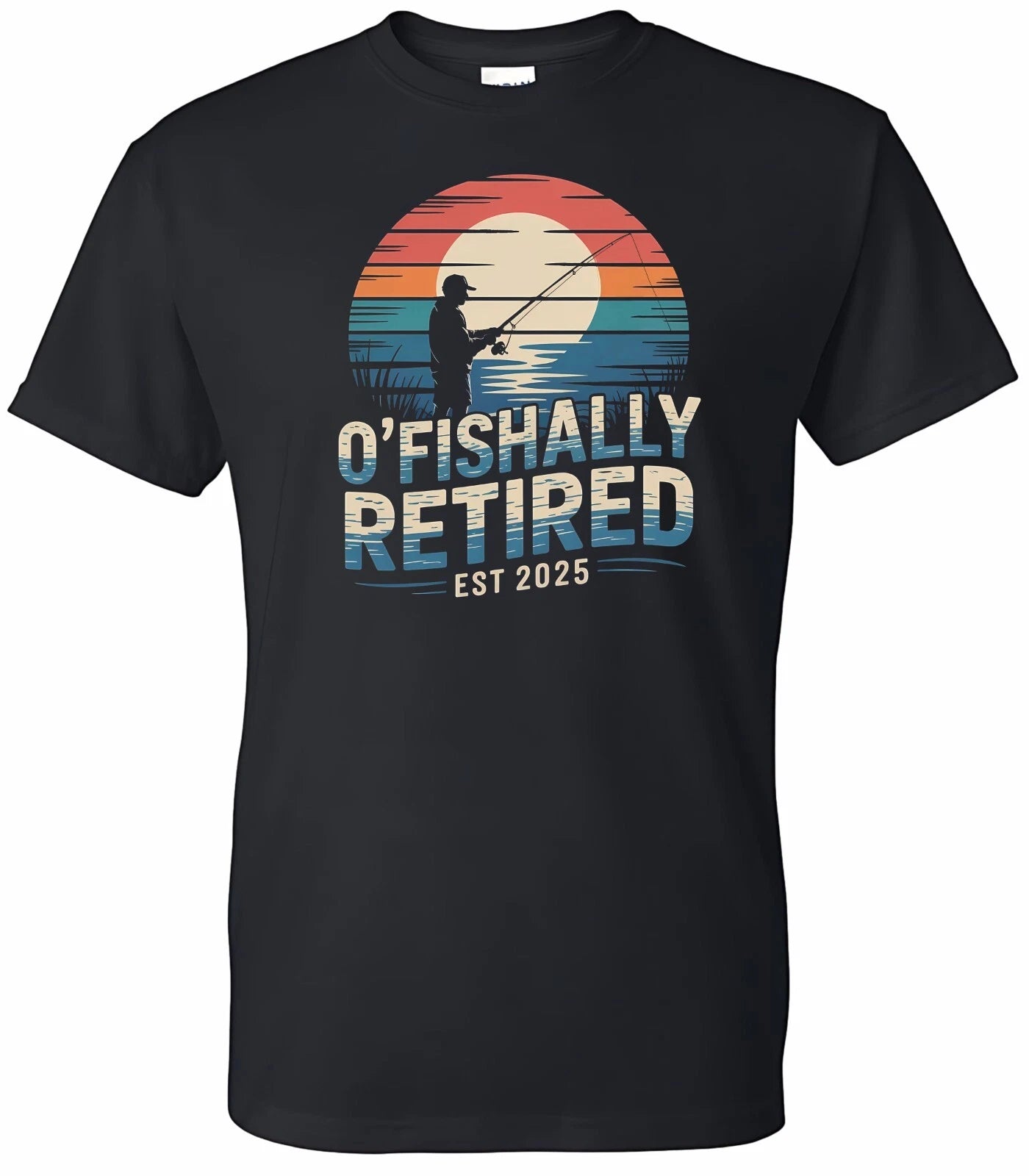 O'fishally Retired Custom date Men's T-shirt Fisherman Gift