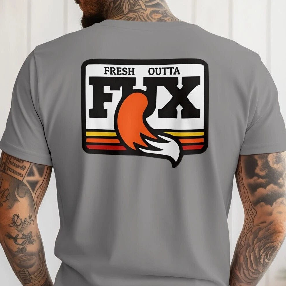 Fresh Outta Fux Men's Gift Humor T-shirt Gray