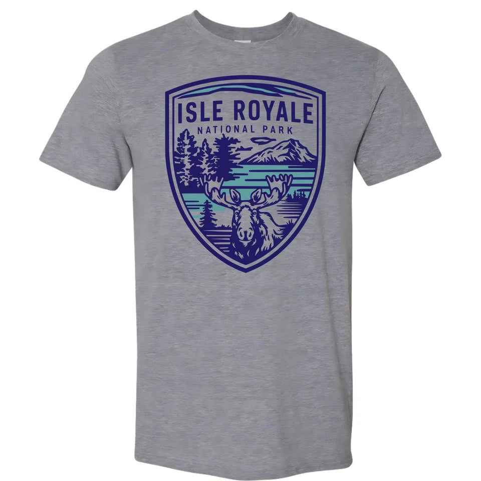 Isle Royale National Park T-Shirt Moose Nature Hiking Outdoors