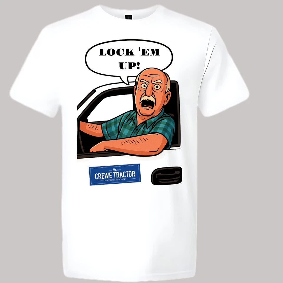 Trey Taylor Crewe Tractor Lock 'Em Up! Men's T-shirt