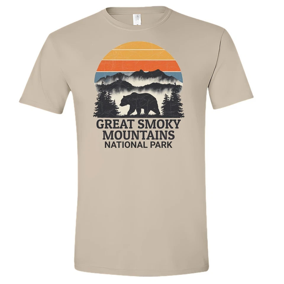 Great Smoky Mountains National Park T-Shirt Bear Nature Hiking Outdoors