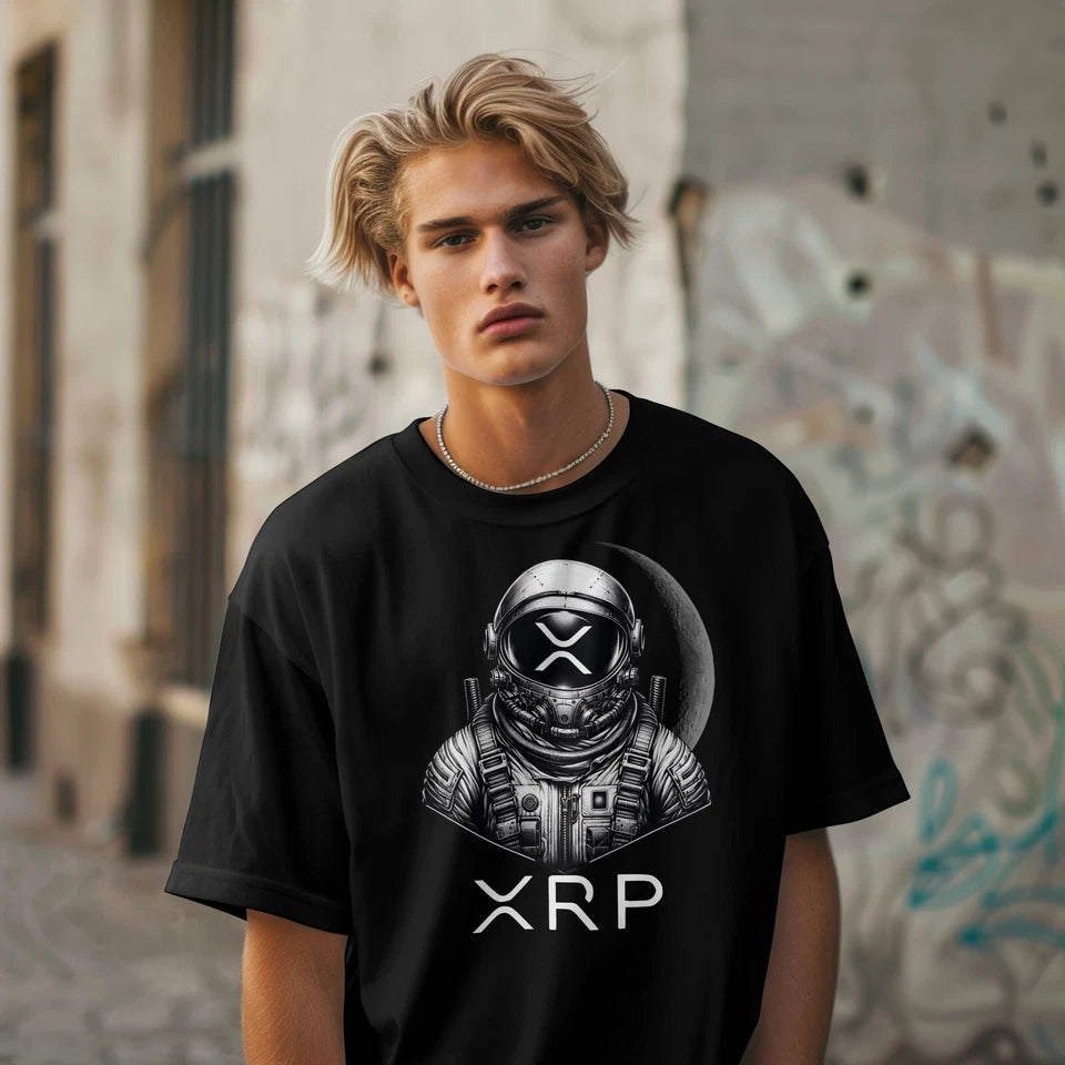 XRP Crypto Currency Coin T-shirt Unisex 100% Cotton Black