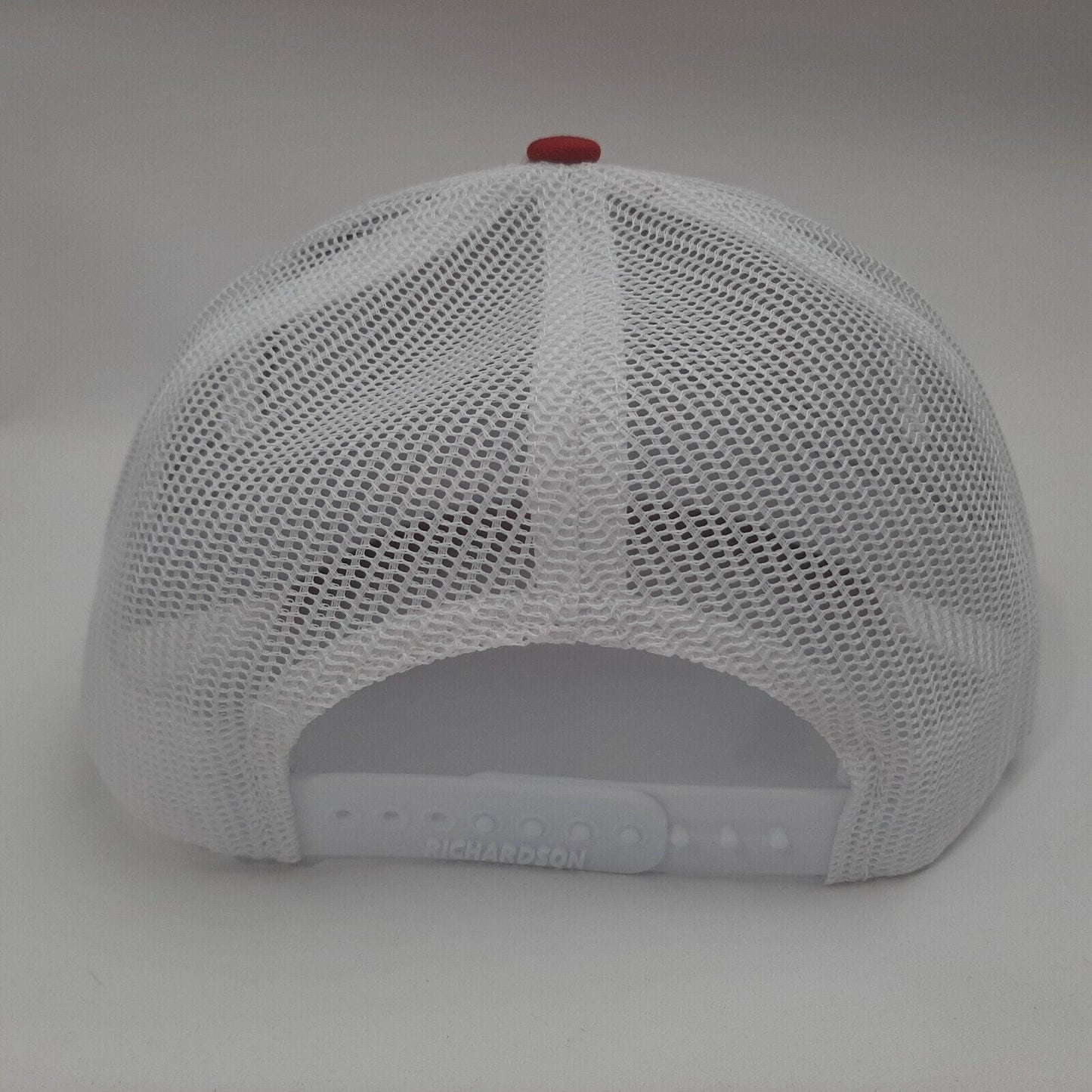 Chevrolet Chevy Embroidered Patch Richardson 112 Trucker Mesh Snapback Cap Hat Red & White