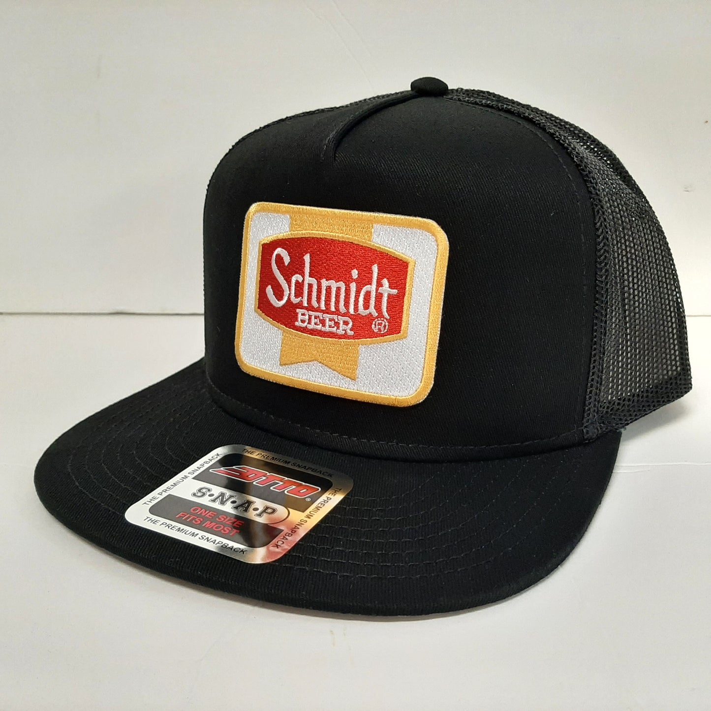 Schmidt Beer Embroidered Patch Flat Bill Snapback Mesh Hat Cap OTTO