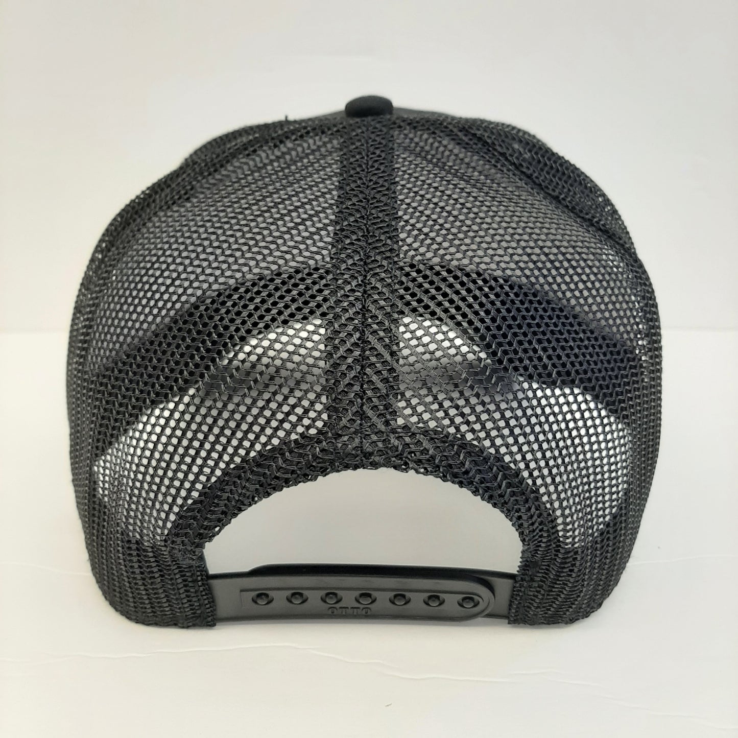 Otto Retro Cat Diesel Power Embroidered Patch Curved Bill Trucker Mesh Snapback Cap