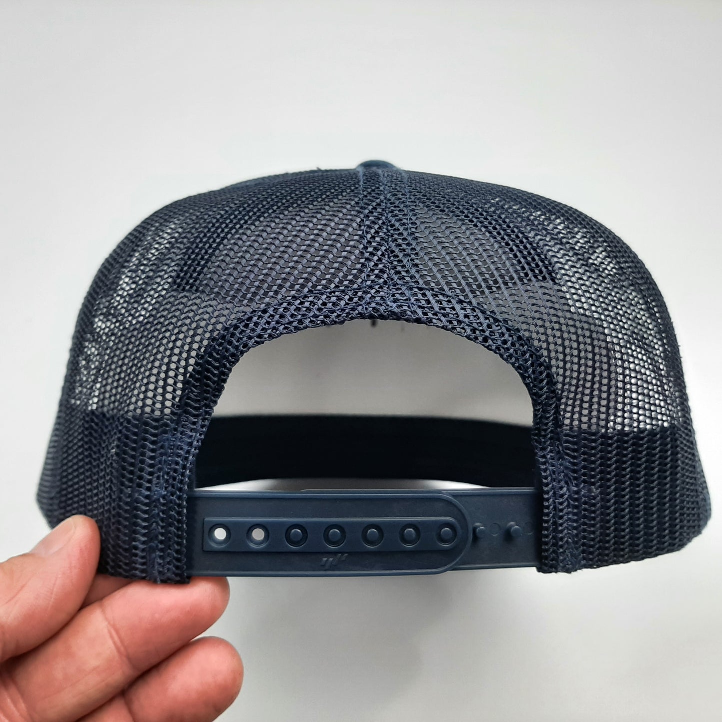 United States Postal Service Post Office Flat Bill Mesh Snapback Cap Hat Blue Yupoong