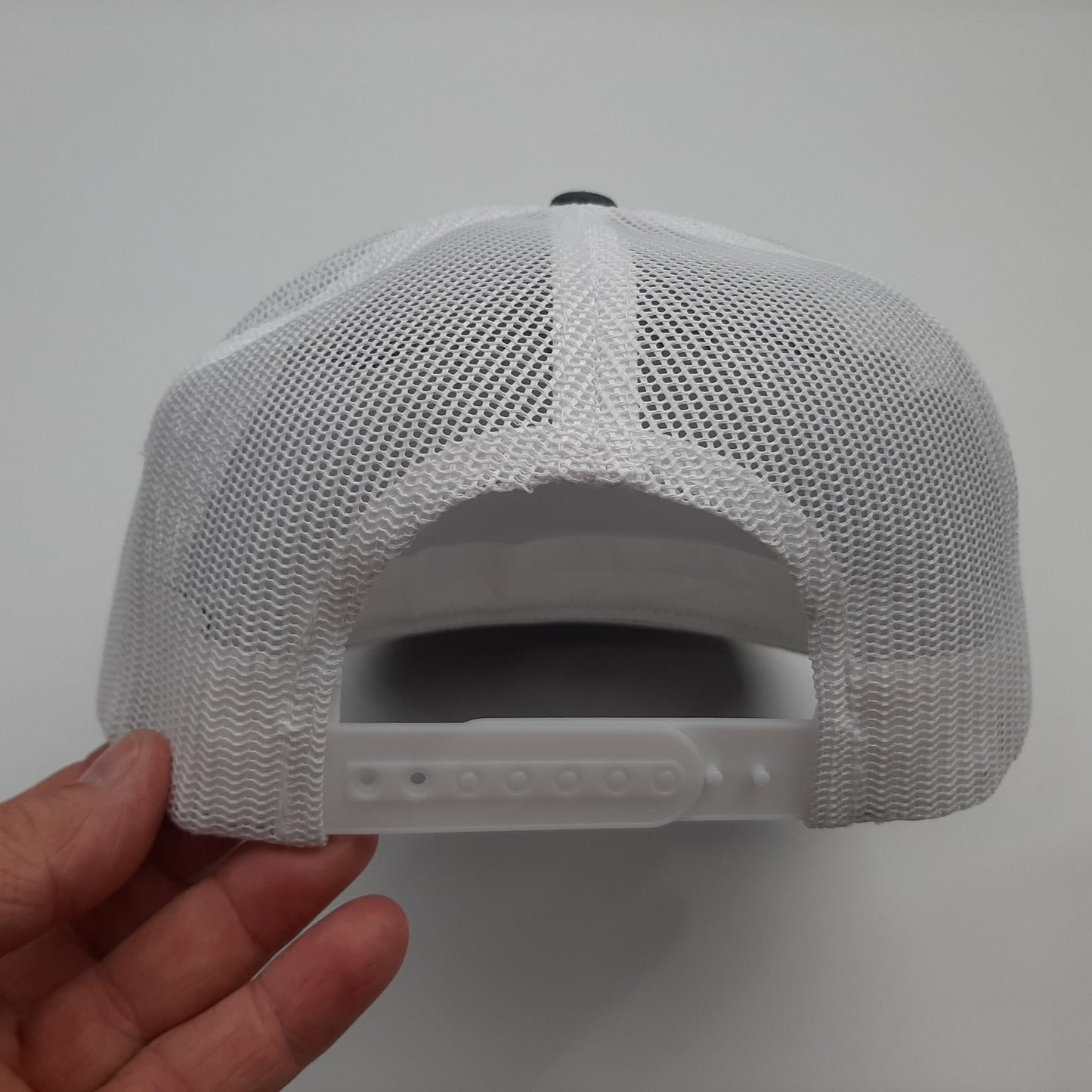 Honda Motorcycles Embroidered Patch Flat Bill Snapback Mesh Hat Cap White & Gray Yupoong