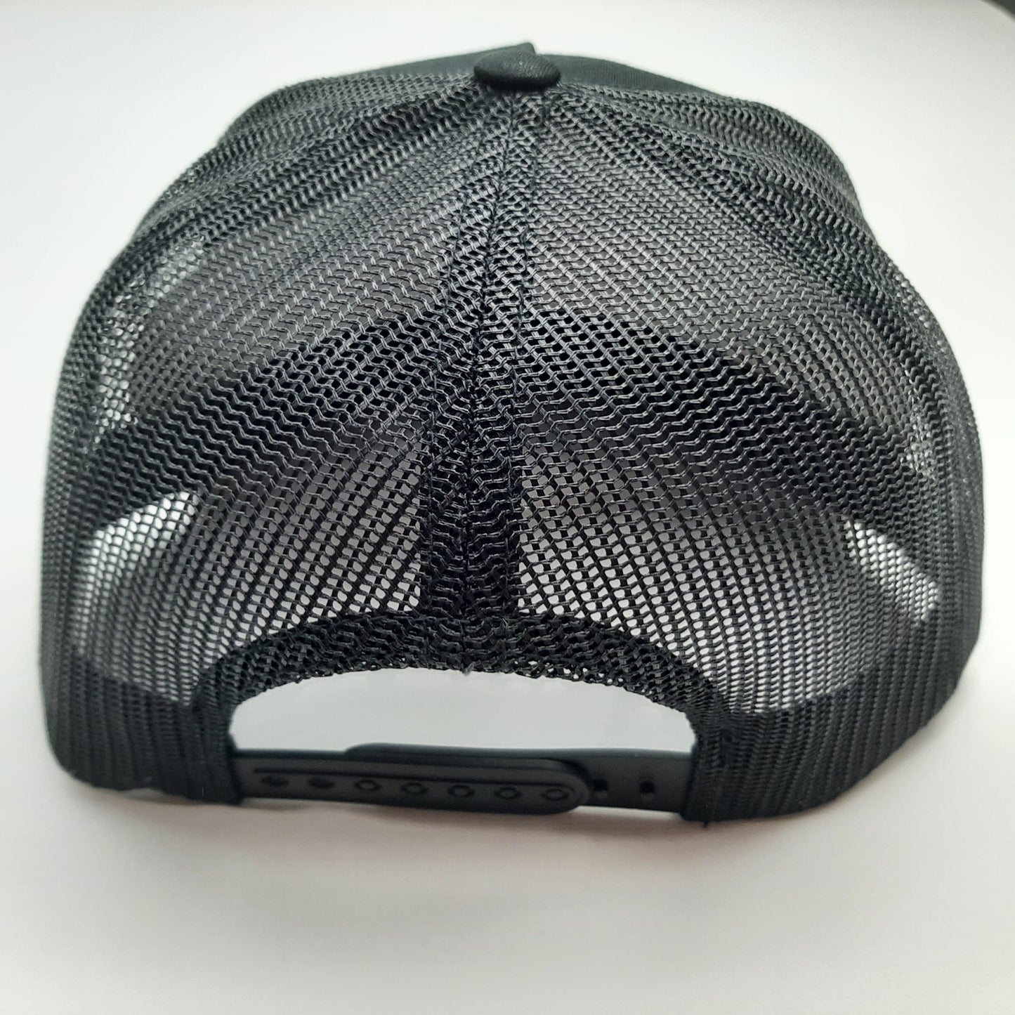 Tesla Embroidered Flat Bill Trucker Mesh Snapback Black