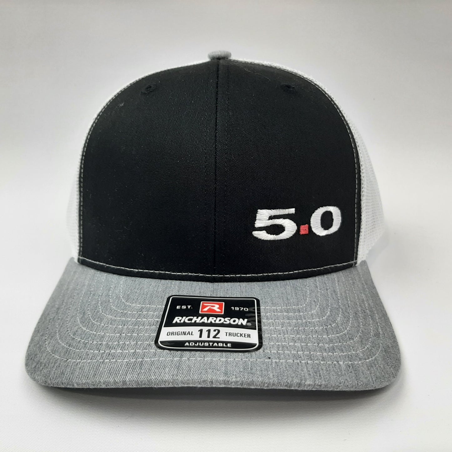 Richardson 112 Mustang 5.0 Mesh Snapback Cap Hat Tri-Color