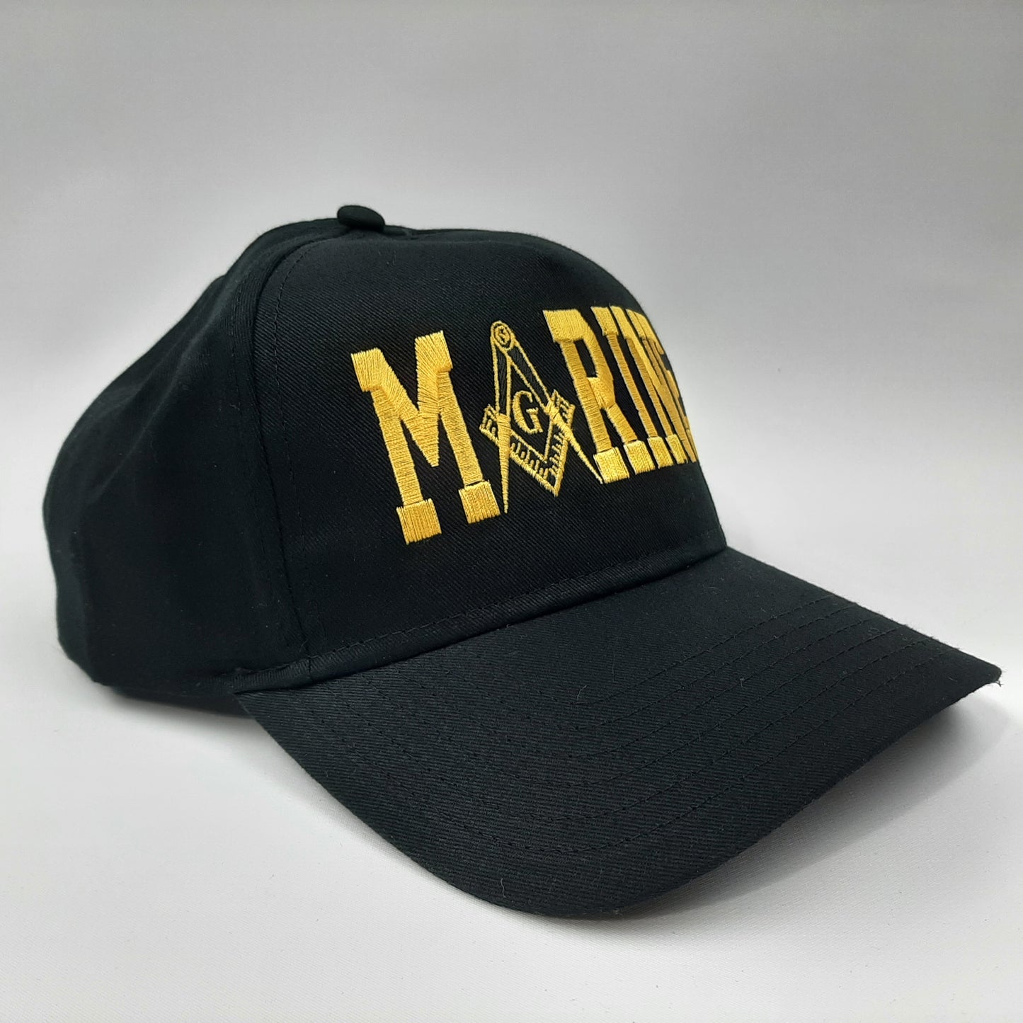 Mason U.S. Marines Masonic Freemasonry Cap Hat Black 100 % Cotton
