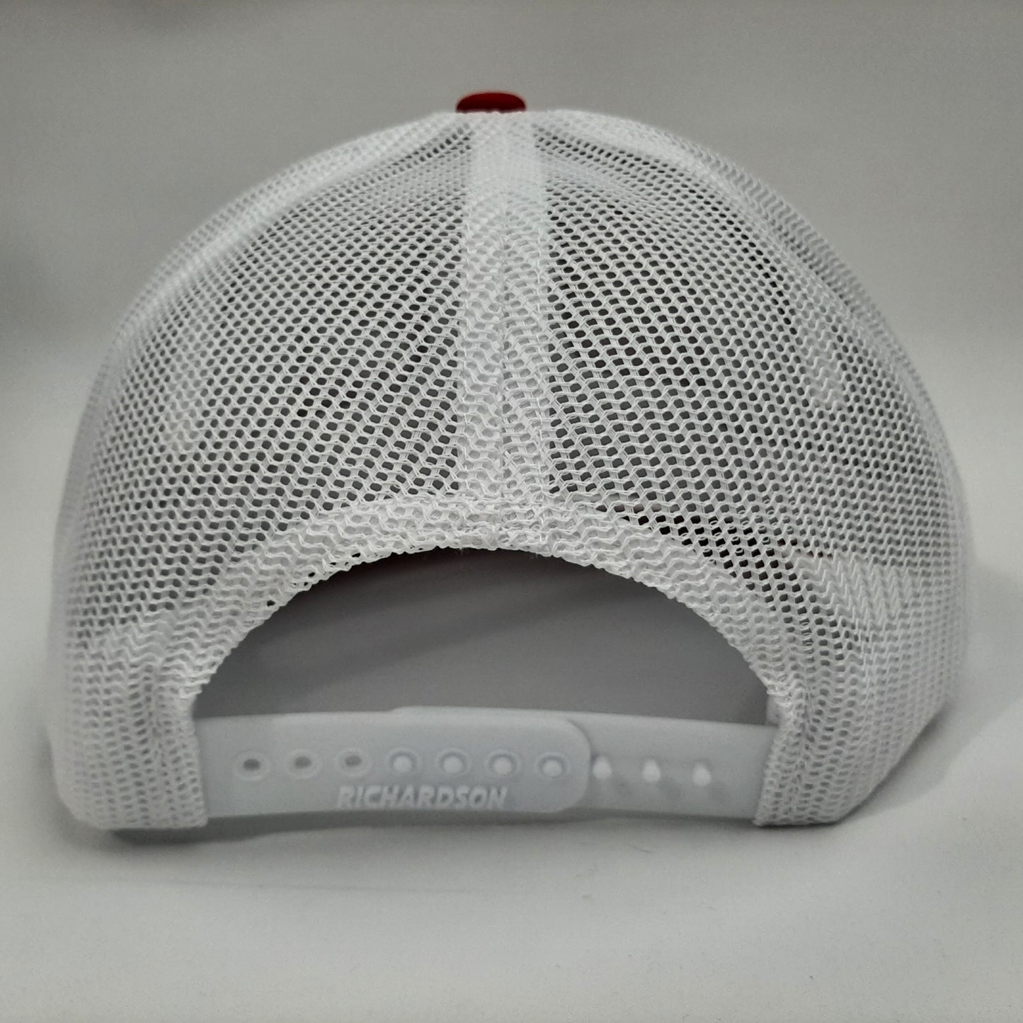 Ford Bronco Richardson 112 Trucker Mesh Snapback Cap Hat Red & White