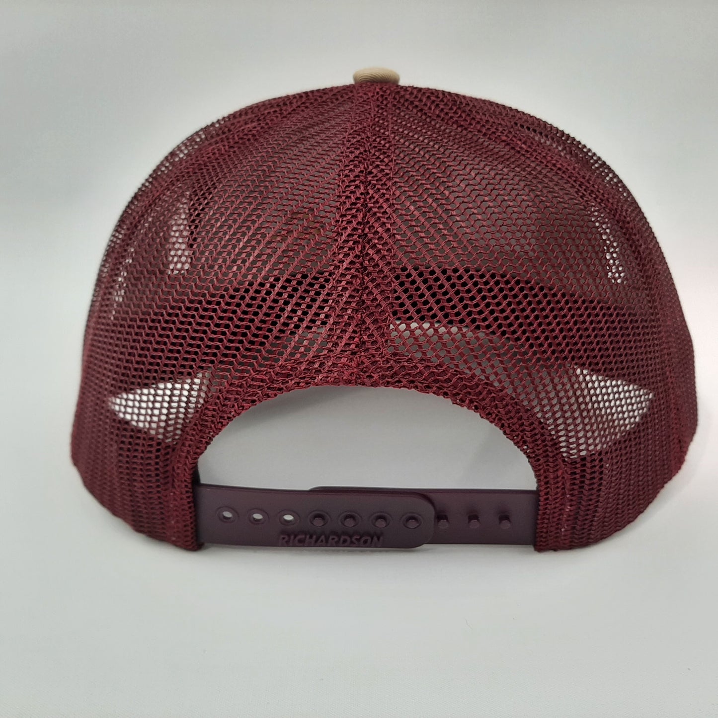 FSU Florida State Seminoles Richardson 112 Blank Low Profile Snapback Mesh Baseball Trucker Hat Cap Khaki & Burgundy