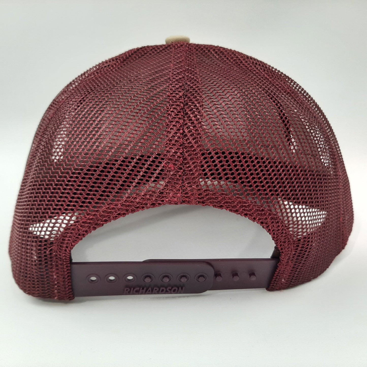 FSU Florida State Seminoles Richardson 112 Low Profile Snapback Mesh Baseball Trucker Hat Cap Khaki & Burgundy