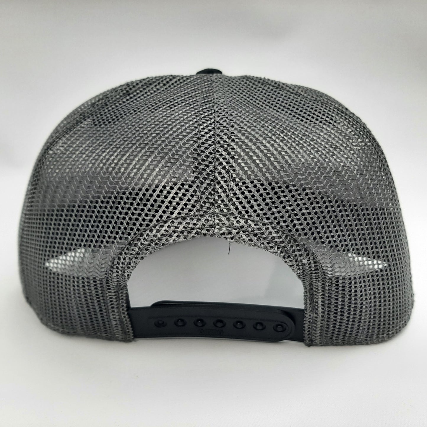 Copenhagen Snuff Embroidered Patch Flat Bill Snapback Hat Cap Gray Black Mesh Otto