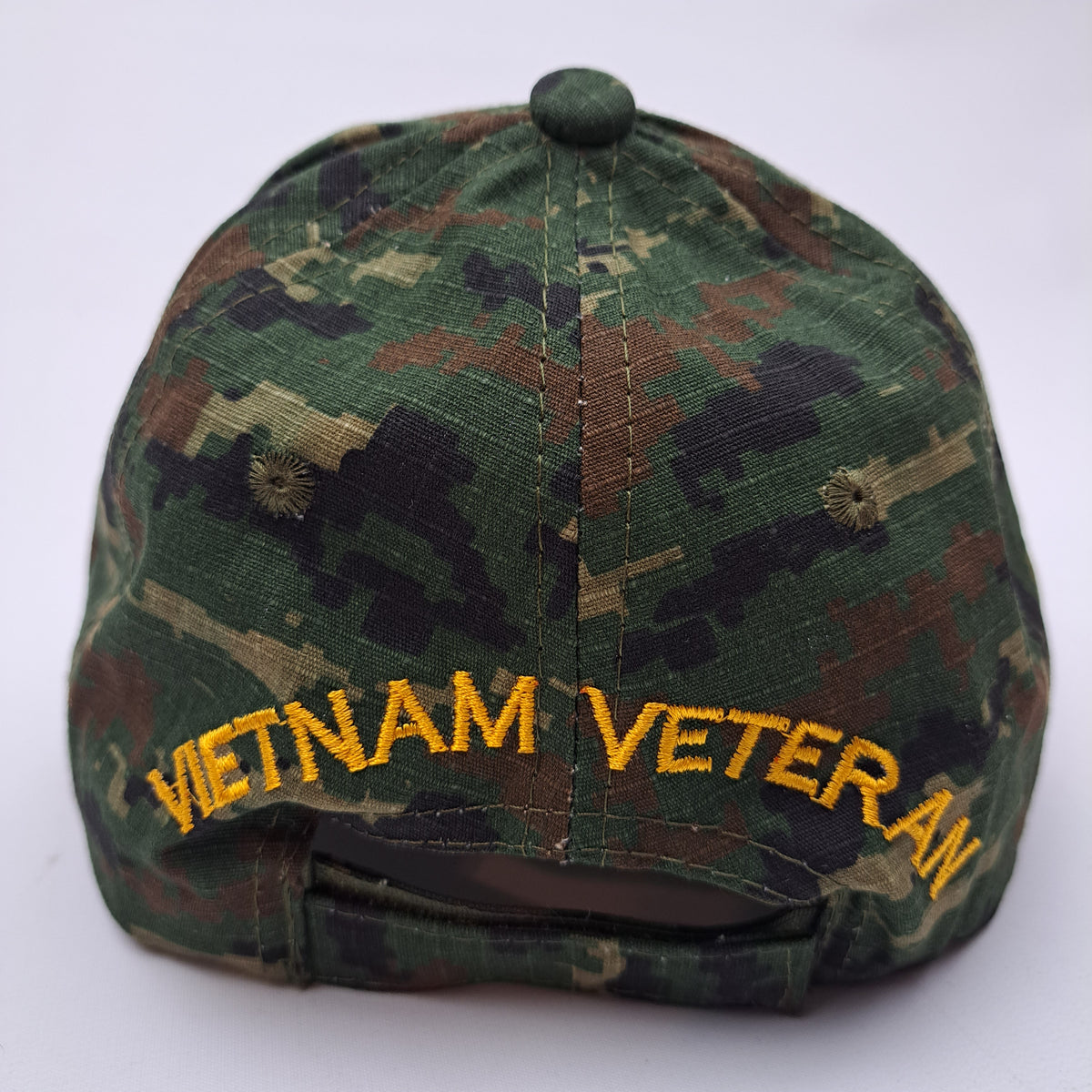 U.S. Air Force Vietnam Veteran Mens Adjustable Strapback Hat Baseball Cap Embroidered Digital Camouflage