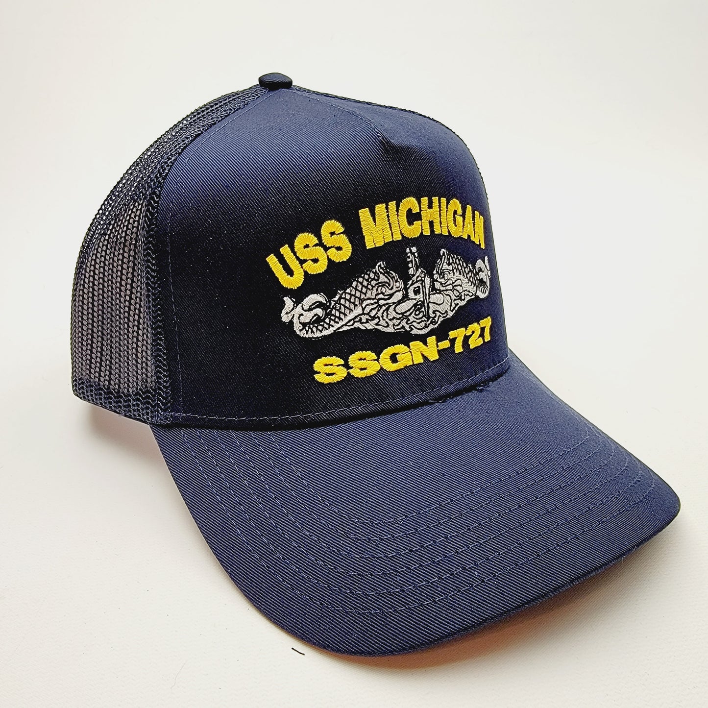 US NAVY USS MICHIGAN SSGN-727 Embroidered Hat Baseball Cap Adjustable Blue