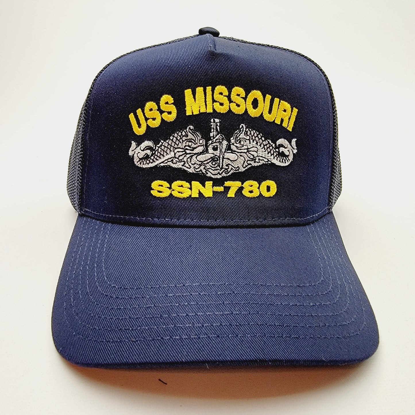 US NAVY USS MISSOURI SSN-780 Embroidered Hat Baseball Cap Adjustable Blue