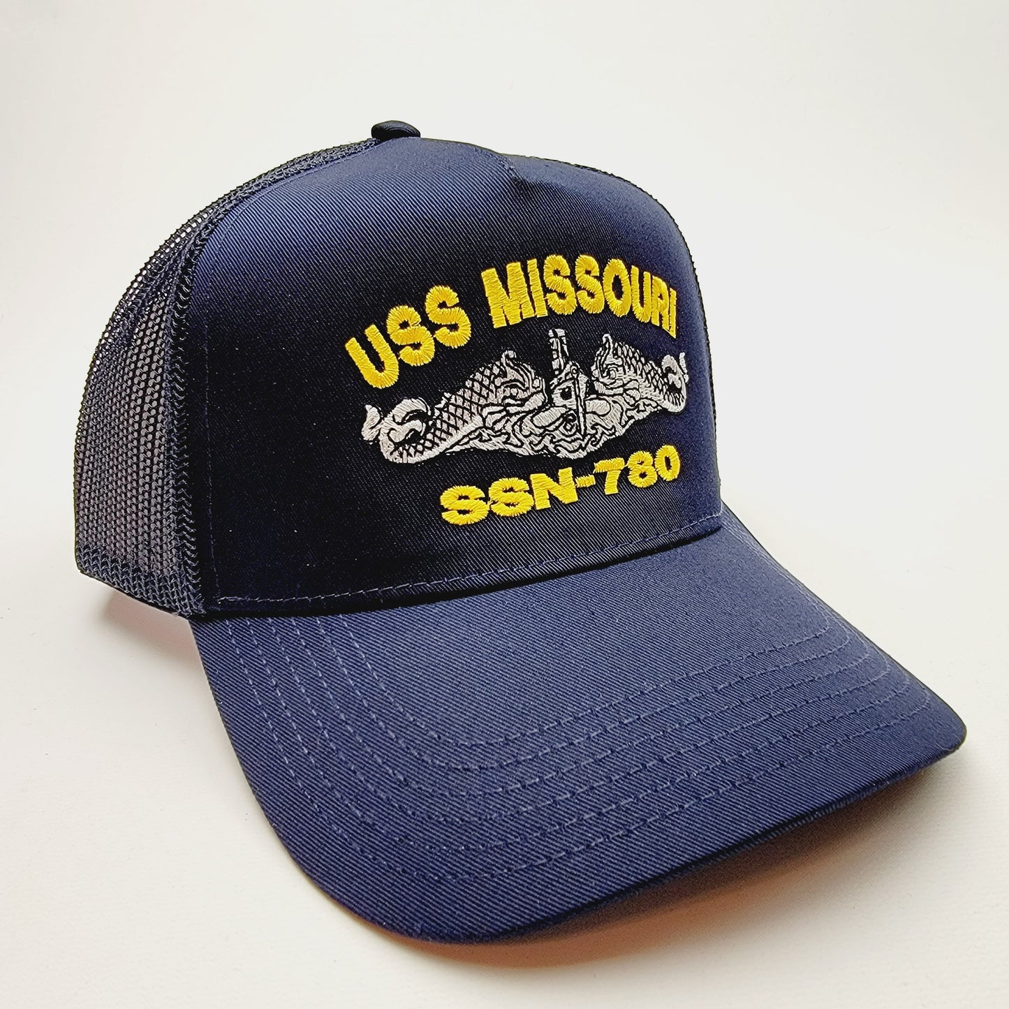 US NAVY USS MISSOURI SSN-780 Embroidered Hat Baseball Cap Adjustable Blue