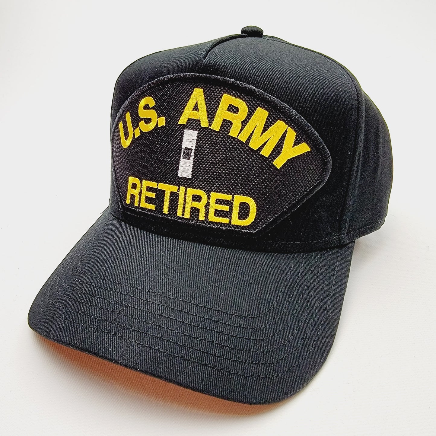 US ARMY RETIRED CHIEF WARRANT OFFICER 1 CW1 Embroidered Patch Hat Baseball Cap Adjustable Black