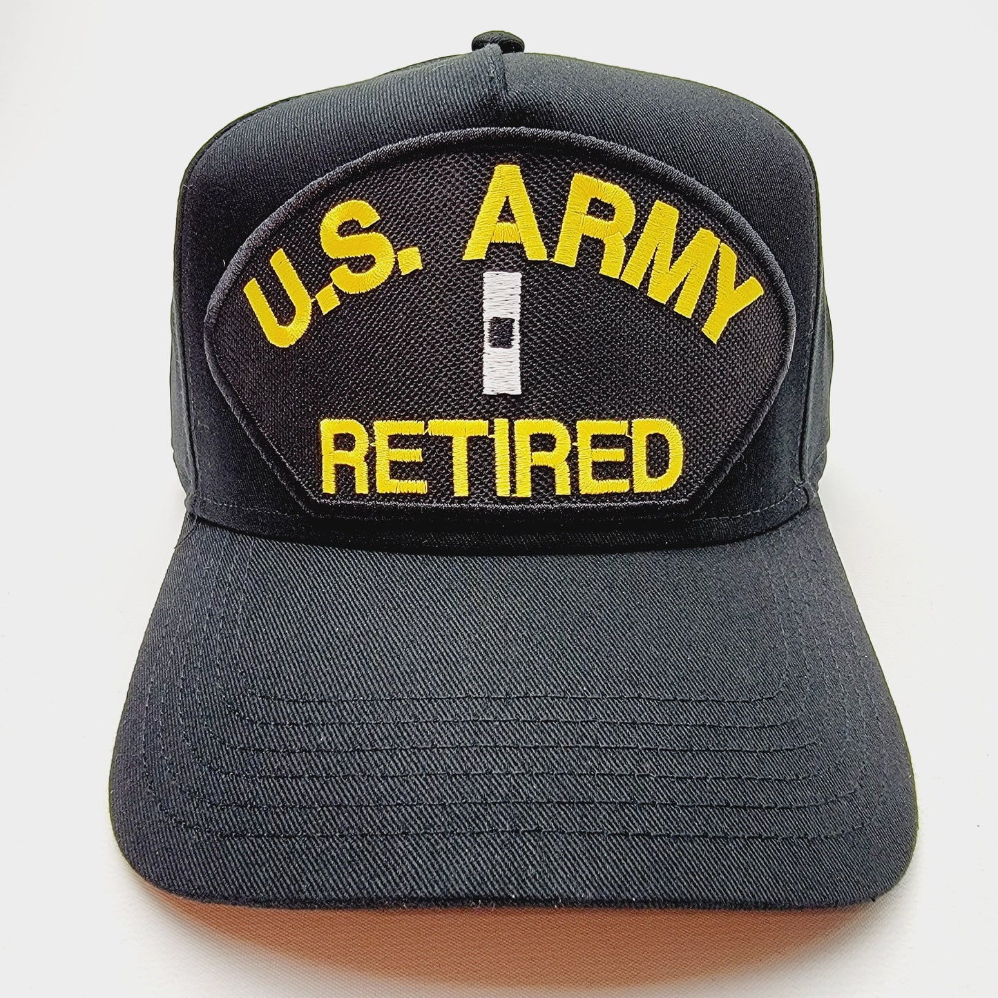 US ARMY RETIRED CHIEF WARRANT OFFICER 1 CW1 Embroidered Patch Hat Baseball Cap Adjustable Black