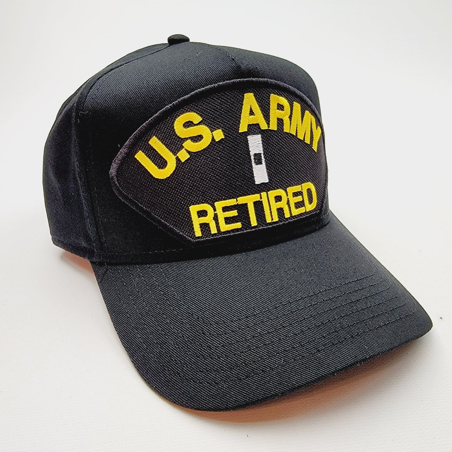 US ARMY RETIRED CHIEF WARRANT OFFICER 1 CW1 Embroidered Patch Hat Baseball Cap Adjustable Black