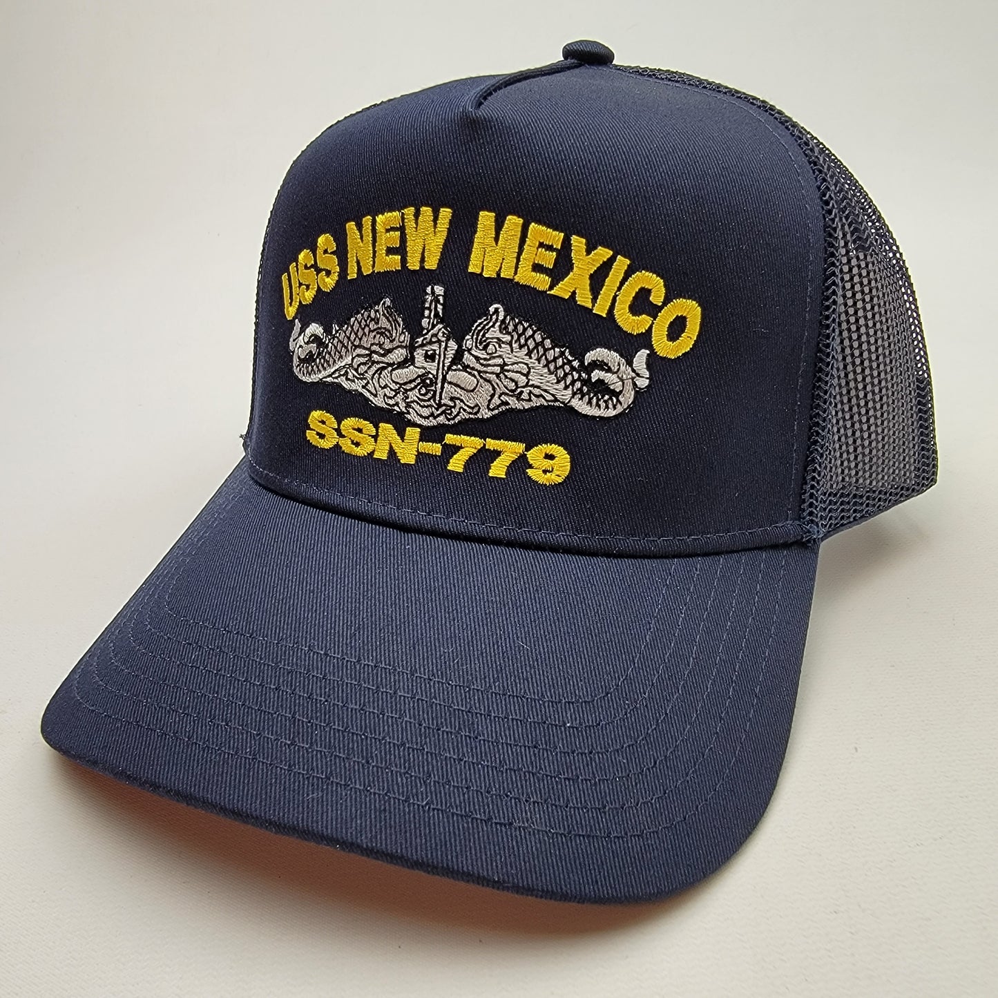 US NAVY USS NEW MEXICO SSN-779 Embroidered Hat Baseball Cap Adjustable Blue