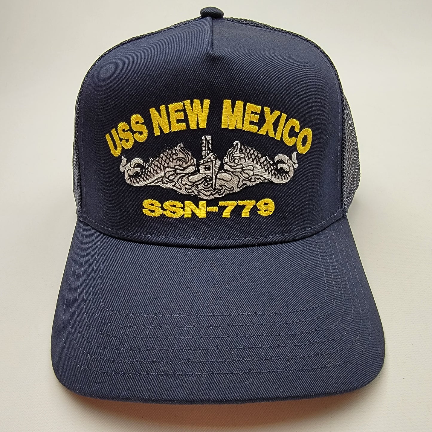 US NAVY USS NEW MEXICO SSN-779 Embroidered Hat Baseball Cap Adjustable Blue