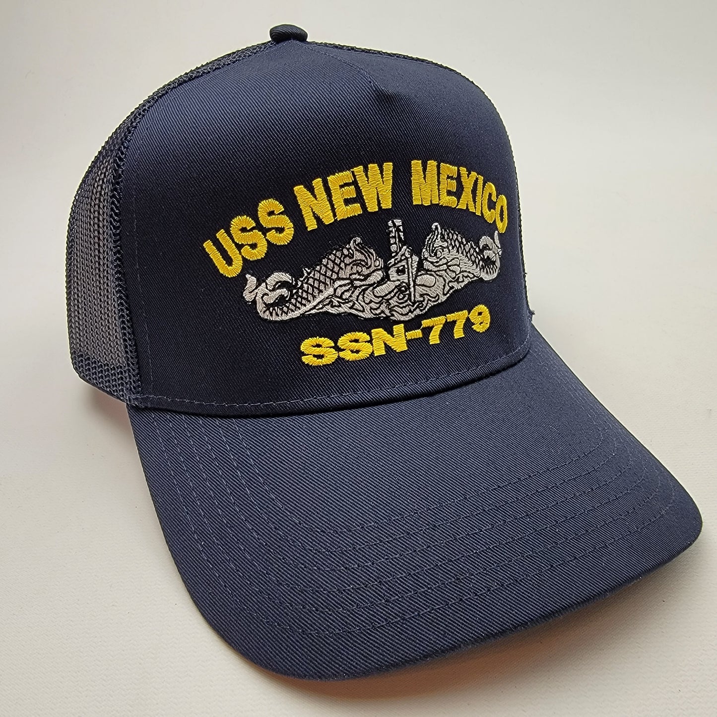 US NAVY USS NEW MEXICO SSN-779 Embroidered Hat Baseball Cap Adjustable Blue