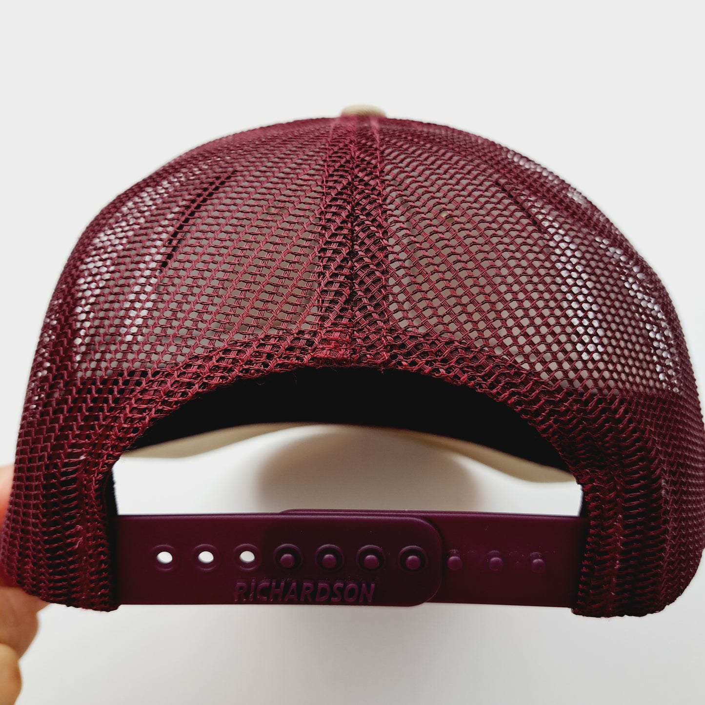 FSU Florida State Seminoles Richardson 112 Low Profile Snapback Mesh Baseball Trucker Hat Cap Khaki & Burgundy