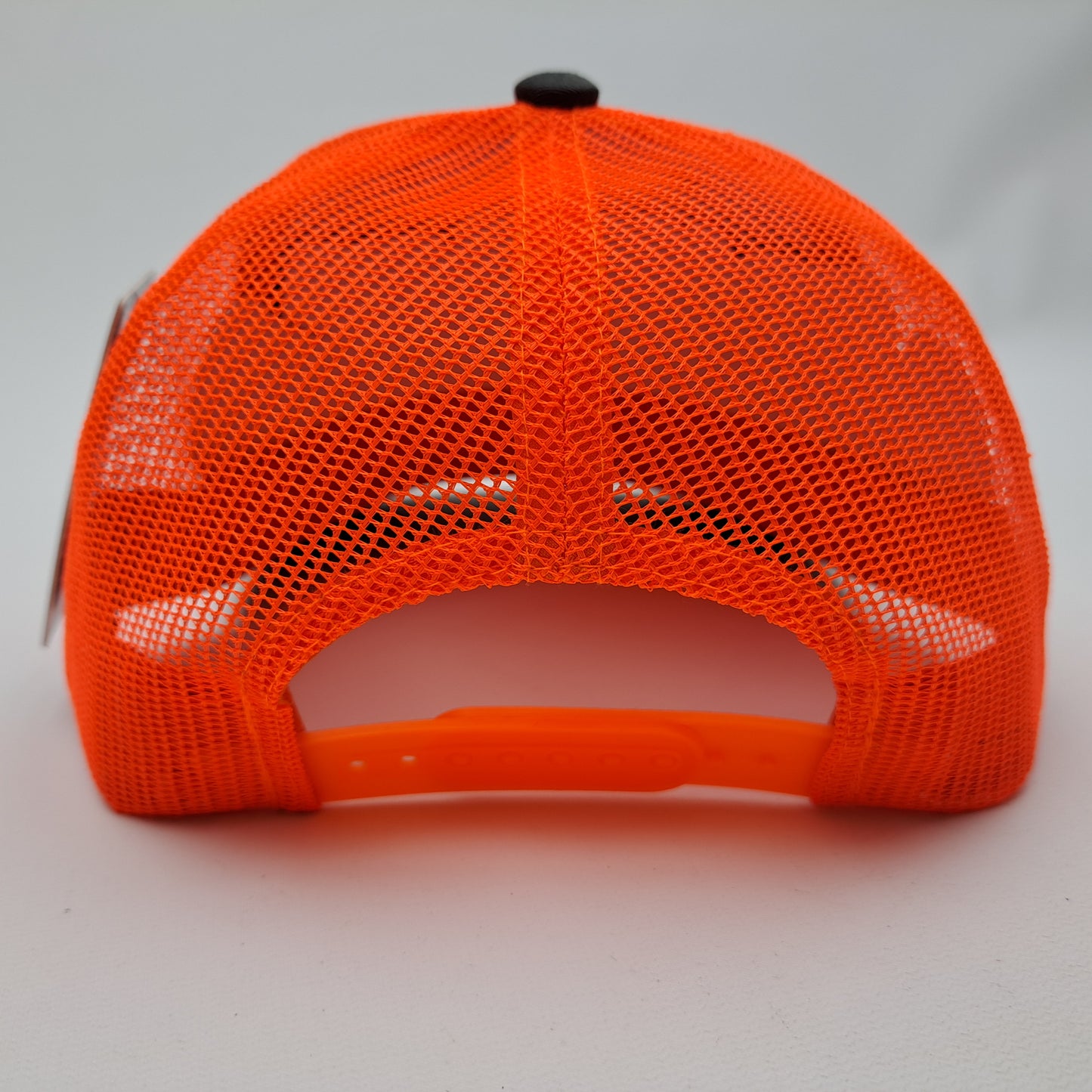 STIHL Chainsaw Embroidered Cap Hat Mesh Snapback Gray & Neon Orange