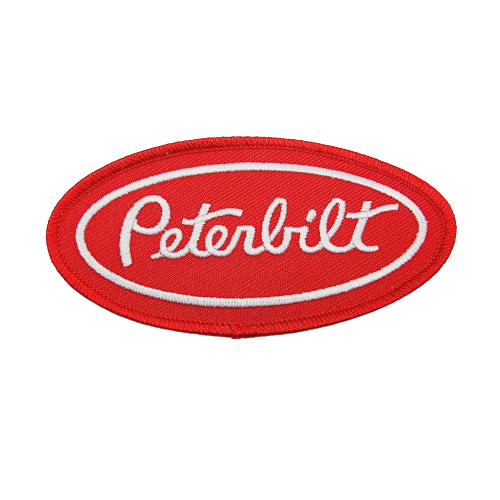 Vintage Retro Peterbilt Embroidered Patch 4"x2"