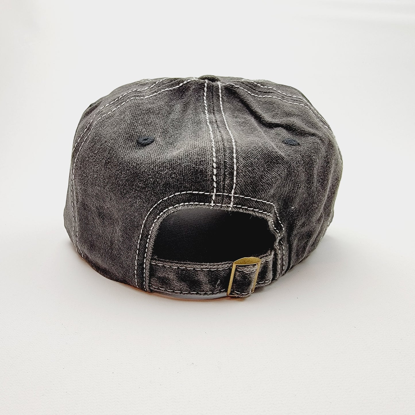 Dog Mom Distressed Relaxed Buckle Strap Full Cover Hat