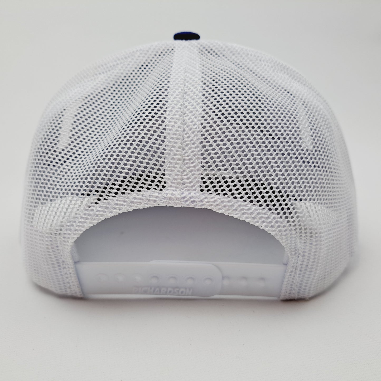 Michelin Man Embroidered Vintage Patch Richardson 112 Trucker Mesh Snapback Cap Hat Blue