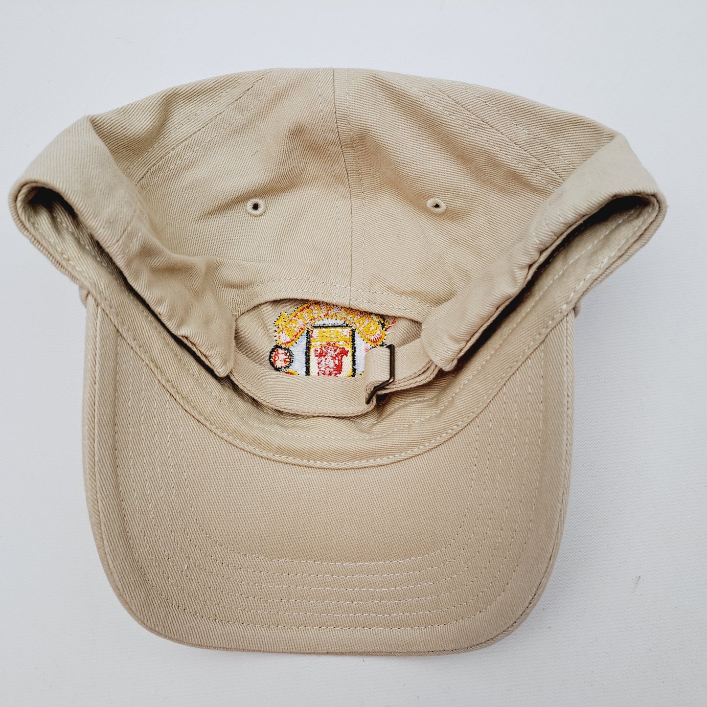 Manchester United Football Soccer Club Relaxed Cotton Cap Hat Tan