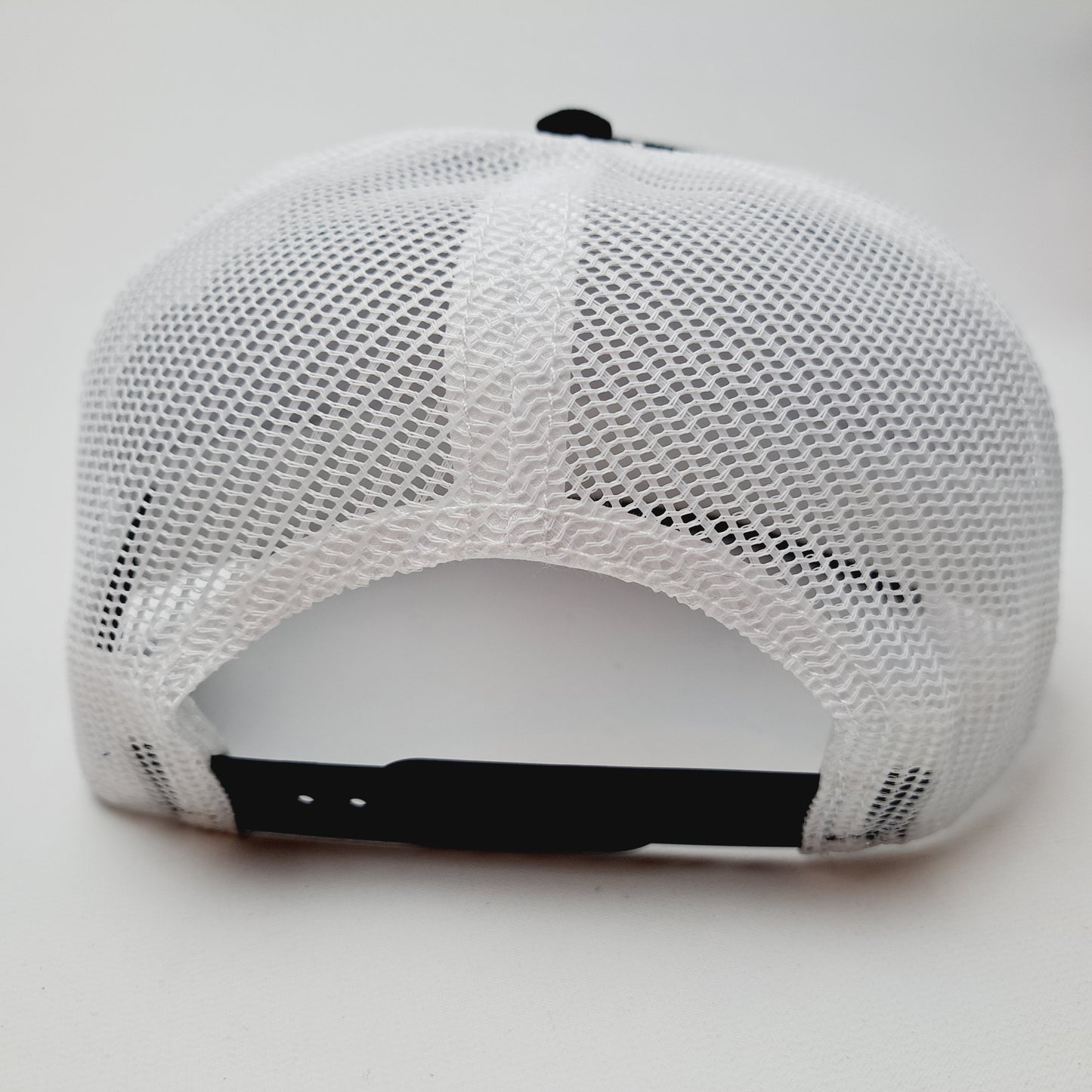 Husqvarna Chainsaws Embroidered Patch Flat Bill Trucker Mesh Snapback Cap Hat Black