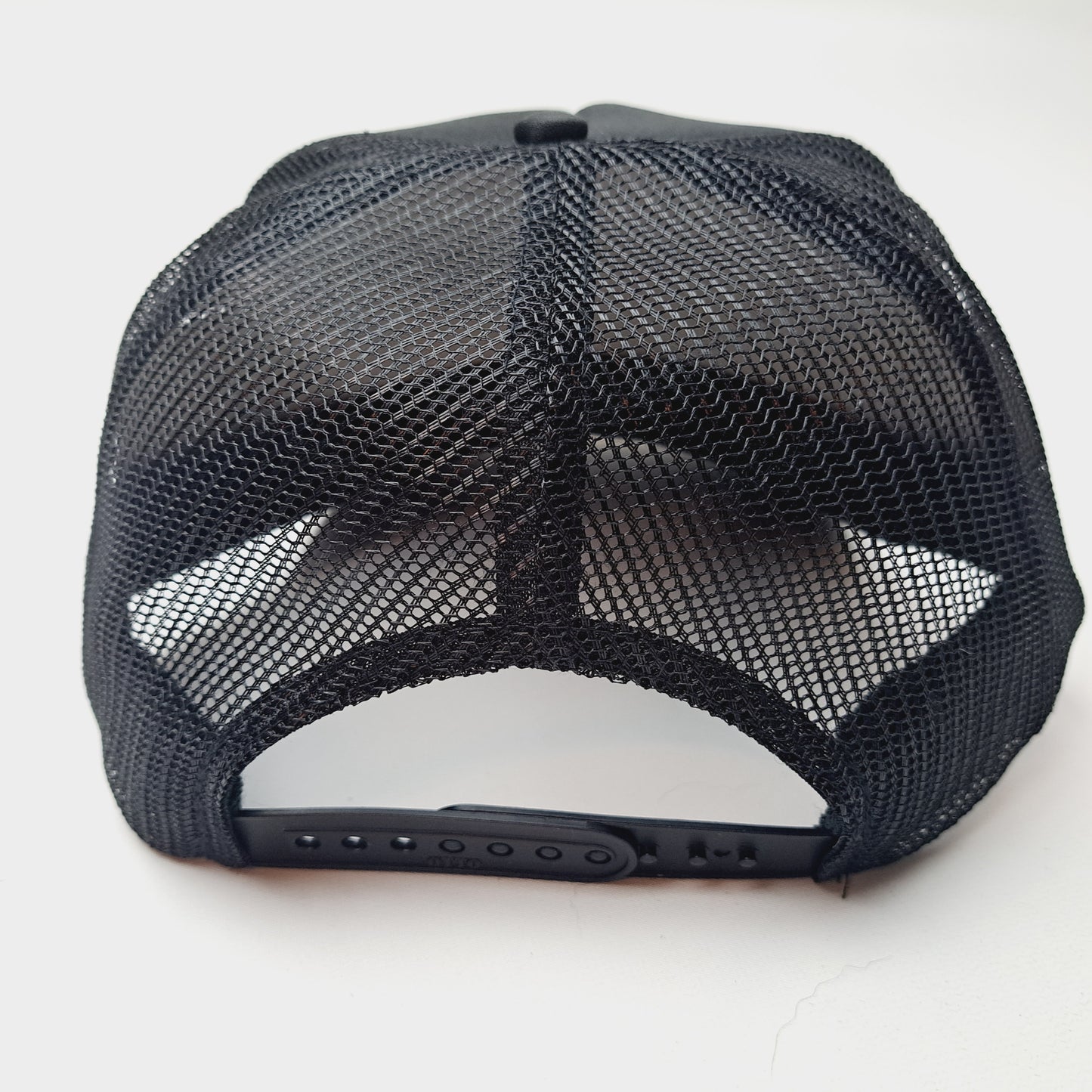 Waylon Jennings Embroidered Patch Foam Mesh Trucker Snapback Black