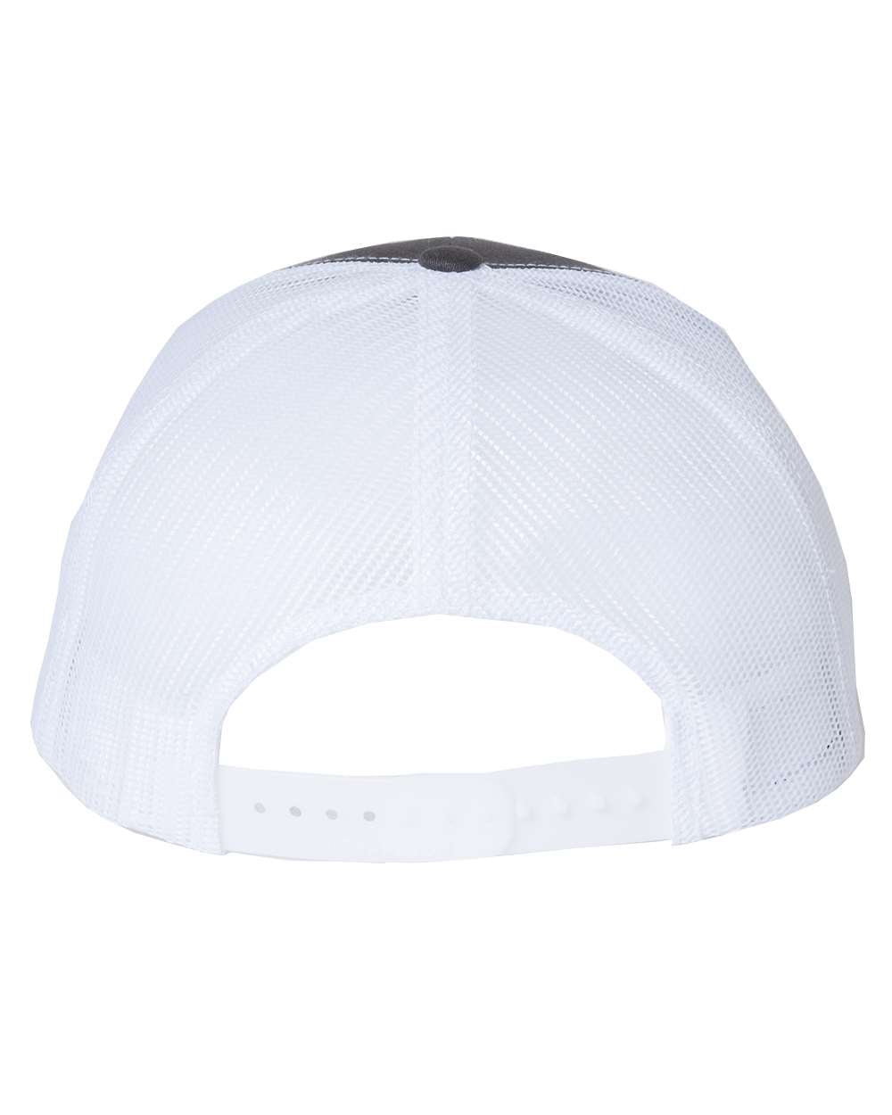 Richardson 112 Blank Low Profile Snapback Mesh Baseball Trucker Hat Cap Charcoal Gray & White